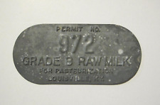 Old milk tag for sale  Henryville