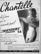 Publicité 1954 chantelle d'occasion  Longueil-Sainte-Marie