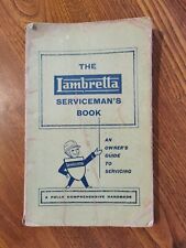 Lambretta serviceman book for sale  PULBOROUGH