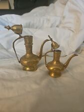 Vintage brass teapot for sale  Salem