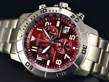 RARO relógio Invicta masculino 1ª geração 43mm TITÂNIO SÓLIDO cronógrafo suíço mostrador vermelho comprar usado  Enviando para Brazil