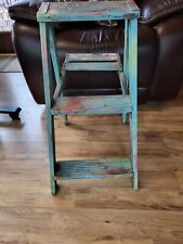 Vintage Wooden Ladder  2-Step Folding 28" Painting Ladder for sale  New London