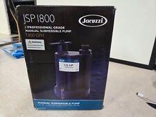 Jacuzzi JSP I800 Professional Grade Manual Submersible Pump NOB for sale  Shipping to South Africa