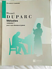 Henri duparc mélodies d'occasion  Châteauroux