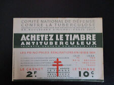 Carnet timbres tuberculose d'occasion  Vire