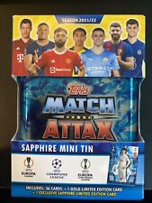 2021-22 Topps UEFA Champions & Europa League Match Attax Sapphire Sealed Tin for sale  Shipping to South Africa