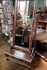 Used, Dressing Mirror Free Standing Full Lenght Wooden Ornate Brass Work 175cm for sale  Shipping to South Africa