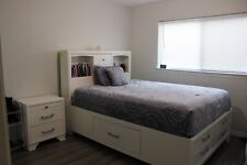 queen bed bookcase for sale  Garland
