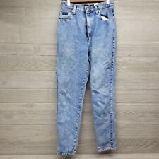 Vintage Sassoon Denim Blue Jeans Straight Leg Womens 26x29 Distressed  for sale  Shipping to South Africa