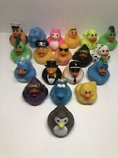 19 Assorted Rubber Ducks Unicorn Pirate Bat Cube Head Cop mohawk suit cow for sale  Shipping to South Africa