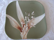 Weil Ware/Grant Calif-WEW7-Verde con flores blancas y marrones-plato(s) de cena-4 disponible, usado segunda mano  Embacar hacia Argentina