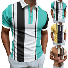 Mens zip striped for sale  USA