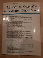 Assistenza ospedaliera lombard usato  Milano