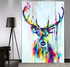 Stag abstract colourful for sale  LEICESTER