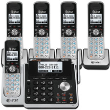 AT&T TL88102 + cuatro TL88002 sistema telefónico de 2 líneas con 5 teléfonos y sistema de respuesta segunda mano  Embacar hacia Argentina