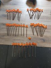 Rock Tent Pegs Screw-In High Viz Orange Top Heavy Duty Awning Camping Peg x 49 for sale  Shipping to South Africa