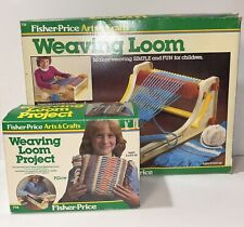 H Vintage 1983 Fisher Price Weaving Loom & weaving loom pillow project for sale  Shipping to South Africa