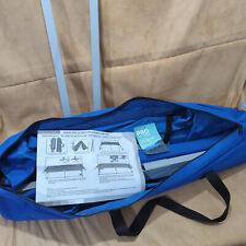 Used, Heavy Duty Folding Camping Camp Bed Steel Framed Strong  Blue + FREE CARRY BAG for sale  Shipping to South Africa