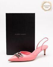 RRP€799 GIUSEPPE ZANOTTI Leather Slingback Shoes US11 UK8 EU41 Made in Italy, used for sale  Shipping to South Africa