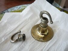 RETRO VINTAGE 1970,S CEILING LIGHT FITTING HOOK ROSE BRASS FINISH MADE ENGLAND, used for sale  Shipping to South Africa