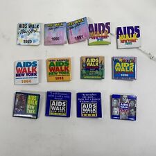 13 Vintage Aids Walk New York Pin Lot Gay Interest 1980S 90S 2000s Men’s Health for sale  Shipping to South Africa