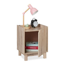 Szafka nocna z drzwiczkami, stolik boczny do przechowywania, drewniany design na sprzedaż  Wysyłka do Poland