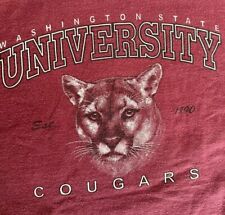 Camiseta Vintage WSU Cougars Talla Grande Universidad Estatal de Washington ¡Estampado Raro! segunda mano  Embacar hacia Argentina