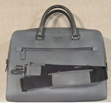 Usado, Bolsa para laptop Michael Kors Harrison maleta couro granulado cinza comprar usado  Enviando para Brazil