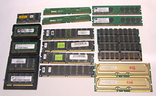 Usado, Lote de memória RAM 21 peças várias DDR DDR2 SDRAM RDRAM EDO DRAM 1GB 64/128/256/512MB comprar usado  Enviando para Brazil