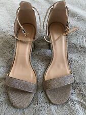 Used, Carvela Kurt Geiger Block Heels Silver Size 4 / 37 VGC for sale  Shipping to South Africa