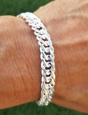 esclava de plata 925 mx | 29,2 g 8" de largo | pulsera de plata esterlina. segunda mano  Embacar hacia Mexico