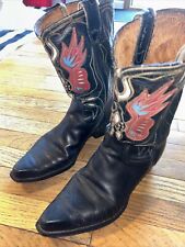 vintage black cowboy boots for sale  Coraopolis