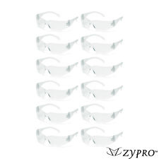 12 PAIR PACK Safety Glasses Protective Clear Lens Work UV ANSI Z87 Lot of 12 for sale  Irvine