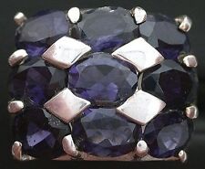 Anel de pedra preciosa oval Iolite tamanho 7,5 PSR410 comprar usado  Enviando para Brazil