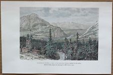 1890 Reclus imprimir Banff Hot Springs, Vale do Rio de arco, Canadá (#29) comprar usado  Enviando para Brazil