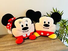 Disney Mickey & Minnie Mouse Set 32cm Peluche Redondo Juguetes PUBLICACIÓN RASTREADA GRATUITA segunda mano  Embacar hacia Argentina