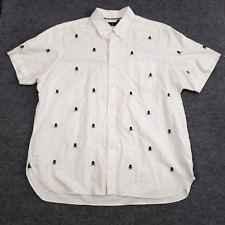 Camisa masculina Ralph Lauren com botões XXL em todos os ossos do crânio e cruz DEFEITOS comprar usado  Enviando para Brazil