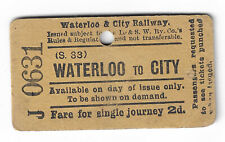 Railway tickets waterloo d'occasion  Expédié en Belgium