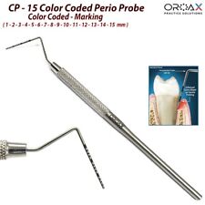 Sonda odontológica CP-15 codificada por cores com extremidade de bola exame de profundidade de bolso periodontal, usado comprar usado  Enviando para Brazil