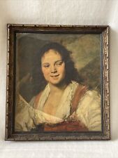 Vintage Print "Gypsy Girl" by Frans Hals Framed 17" X 19" READ for sale  Shipping to South Africa