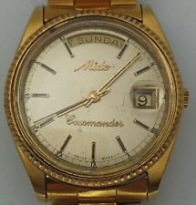 Relógio vintage raro automático masculino ouro Mido President comprar usado  Enviando para Brazil