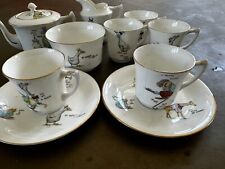 FOLEY J. GOODWIN STODDARD QUAINT ANIMALS CHILDRENS TEA SET Selection C1900 for sale  Shipping to South Africa
