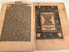 Malleus maleficarum 1519 for sale  Stafford