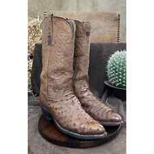 Lucchese Men - Size 11D - Vintage Brown Full Ostrich Cowboy Boots Style 08792, used for sale  Shipping to South Africa