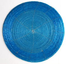 Placemat blue round for sale  ERITH