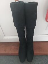 black swede boots for sale  NORTH TAWTON