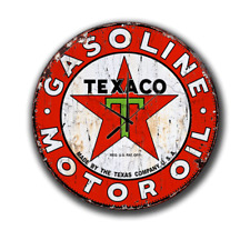 Texaco Motor Oil WARSZTAT BLASZANA TABLICZKA CLOCK NOSTALGIA na sprzedaż  PL