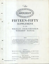 Wolseley workshop manual for sale  BATLEY