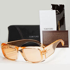 Tom Ford Okulary przeciwsłoneczne Pomarańczowe Arystoteles Przezroczyste Light Square FT0731 TF 731 45E na sprzedaż  Wysyłka do Poland