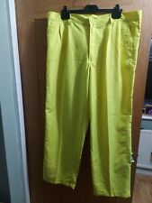 Yellow golf trousers for sale  CREWE